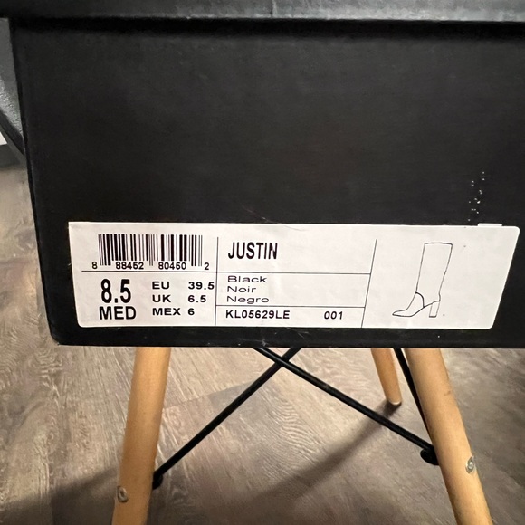 Kenneth Cole Justin Boots - Black - Size 8.5 - Gently Used With Box - Picture 6 of 7